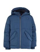 Monotype Padded Puffer Jacket Foret Jakke Blue Tommy Hilfiger