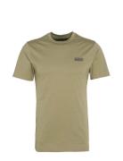 B.intl Small Logo Tee Designers T-Kortærmet Skjorte Khaki Green Barbour