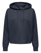 Onpcomfort Ls Brush Hood Swt Tops Sweatshirts & Hoodies Hoodies Navy Only Play