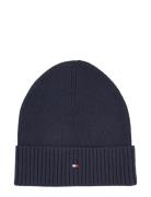 Th Flag Pima Cotton Beanie Accessories Headwear Beanies Navy Tommy Hilfiger