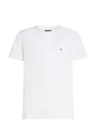 Essential Reg Fit Solid Tee Tops T-Kortærmet Skjorte White Tommy Hilfiger