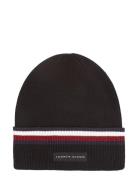 Th Corp Love Solid Stripe Beanie Accessories Headwear Beanies Black Tommy Hilfiger