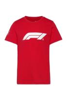 F1 Ess Kids Tee Sport T-Kortærmet Skjorte Red PUMA Motorsport