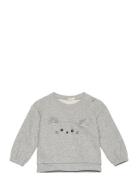 Sweater L/S Tops Sweatshirts & Hoodies Sweatshirts Grey United Colors Of Benetton