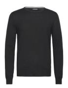 Lyle Merino Crew Neck Sweater Designers Knitwear Round Necks Black J. Lindeberg