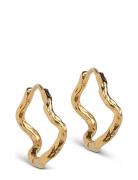 Holly Hoops Accessories Jewellery Earrings Hoops Gold Enamel Copenhagen