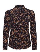 Slim Fit Floral Stretch Jersey Shirt Tops Shirts Long-sleeved Multi/patterned Lauren Ralph Lauren