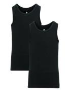 Jbs Of Dk Boys 2-Pack Singlet Tops T-shirts Sleeveless Black JBS Of Denmark