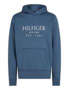 Big Hilfiger Hoody Tops Sweatshirts & Hoodies Hoodies Blue Tommy Hilfiger