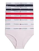 7 Pk Bikini Print Night & Underwear Underwear Panties Pink Tommy Hilfiger