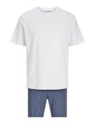 Jacbasic Tee And Woven Pants Giftbox Pyjamas Nattøj White Jack & J S