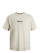 Jorvesterbro Tee Ss Crew Neck Noos Mni Tops T-Kortærmet Skjorte Beige Jack & J S