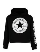 Converse Signature Cropped Hoodie Tops Sweatshirts & Hoodies Hoodies Black Converse