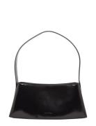 Refined Sculpt Shlder Bag_Shiny Bags Top Handle Bags Black Calvin Klein