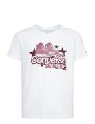 Converse Retro Sneaker Graphic Tee Tops T-Kortærmet Skjorte White Converse