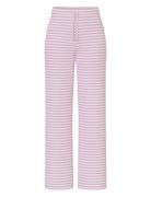 Pclaya Mw Wide Pants D2D Pyjamasbukser Hyggebukser Pink Pieces