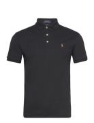 Slim Fit Soft-Touch Polo Shirt Designers Polos Short-sleeved Black Polo Ralph Lauren