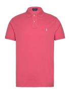 Custom Slim Fit Mesh Polo Shirt Designers Knitwear Short Sleeve Knitted Polos Pink Polo Ralph Lauren