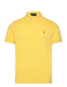 Custom Slim Fit Mesh Polo Shirt Designers Knitwear Short Sleeve Knitted Polos Yellow Polo Ralph Lauren