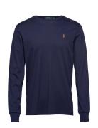 Custom Slim Fit Soft Cotton T-Shirt Designers T-Langærmet Skjorte Navy Polo Ralph Lauren