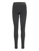 Hmlci Seamless Mid Waist Tights Sport Running-training Tights Seamless Tights Black Hummel