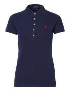 Slim Fit Stretch Polo Shirt Tops T-shirts & Tops Polos Navy Polo Ralph Lauren