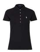 Slim Fit Stretch Polo Shirt Tops T-shirts & Tops Polos Black Polo Ralph Lauren