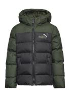 Colourblock Polyball Hooded Jacket Sport Jackets & Coats Puffer & Padded Khaki Green PUMA