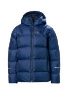 Jr Isfjord Down Jacket 2.0 Sport Jackets & Coats Puffer & Padded Blue Helly Hansen