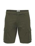 Onscam Stage Cargo Shorts 6689 Life Noos Bottoms Shorts Cargo Shorts Green ONLY & SONS