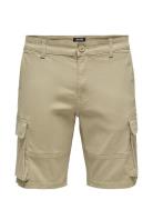 Onscam Stage Cargo Shorts 6689 Life Noos Bottoms Shorts Cargo Shorts Beige ONLY & SONS