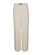 Vmvertira Mr Wide Linen Pants Bottoms Trousers Linen Trousers Grey Vero Moda