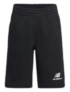 Essentials Stacked Logo French Terry Short Sport Shorts Black New Balance