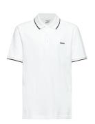 Short Sleeve Polo Tops T-shirts Polo Shirts Short-sleeved Polo Shirts White BOSS