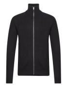 Jjpannel Knit Zip Cardigan Aw23 Tops Knitwear Full Zip Jumpers Black Jack & J S