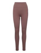 Soft Rib Seamless Legging Sport Running-training Tights Seamless Tights Brown Moonchild Yoga Wear