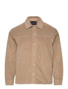 Carnoa-Global L/S Cord Shacket Wvn Tops Overshirts Beige ONLY Carmakoma