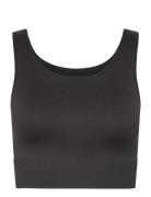 Onpjaia Life Un Sl Seam Short Top Sport Crop Tops Sleeveless Crop Tops Black Only Play