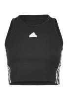 W Fi 3S Tank Sport Crop Tops Sleeveless Crop Tops Black Adidas Sportswear