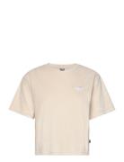 Ess Elevated Relaxed Cropped Tee Tops Crop Tops Short-sleeved Crop Tops Beige PUMA