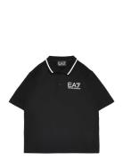 Polo Shirt Tops T-shirts Polo Shirts Short-sleeved Polo Shirts Black EA7