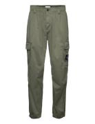 Essential Regular Cargo Pant Bottoms Trousers Cargo Pants Khaki Green Calvin Klein Jeans