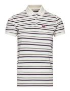 Slim Polo Supermarket Stripe N Tops T-shirts & Tops Polos White LEVI´S Women