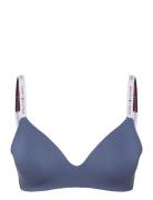 Lightly Lined Triangle Lingerie Bras & Tops Soft Bras Non Wired Bras Blue Tommy Hilfiger