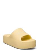 Tjw Chunky Flatform Slide Shoes Summer Shoes Sandals Pool Sliders Yellow Tommy Hilfiger