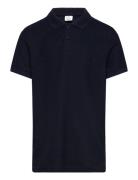 Top Ss Pique Tops T-shirts Polo Shirts Short-sleeved Polo Shirts Navy Lindex