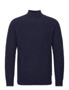 Slhsorett Ls Knit High Neck W Tops Knitwear Turtlenecks Navy Selected Homme