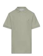 100% Cotton Polo Shirt Tops T-shirts Polo Shirts Short-sleeved Polo Shirts Khaki Green Mango