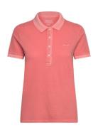 Sunfaded Ss Pique Polo Tops T-shirts & Tops Polos Coral GANT