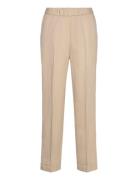 Rel Linen Blend Pull On Pants Bottoms Trousers Linen Trousers Beige GANT